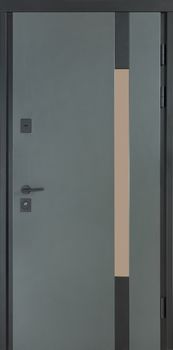 Вхідні двері Булат вуличні емаль/MDF Cottage 705 зі склопакетом