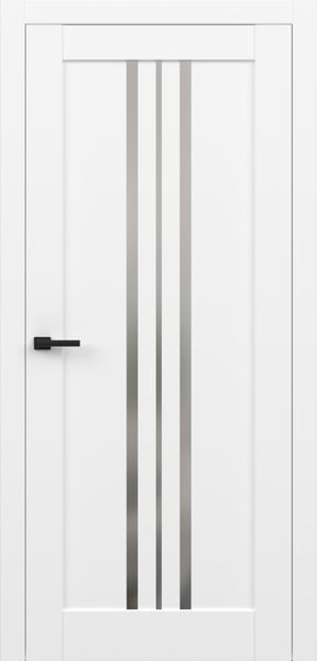 Білий гладкий, скло сатин