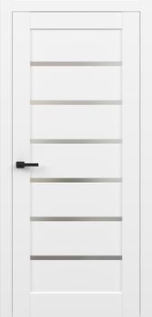 Міжкімнатні двері Брама 16.03 скло сатин/чорне