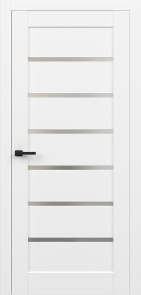 Білий гладкий, скло сатин