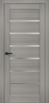 Міжкімнатні двері Брама 16.03 скло сатин/чорне