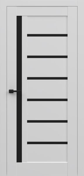 Білий гладкий, скло чорний лакобель