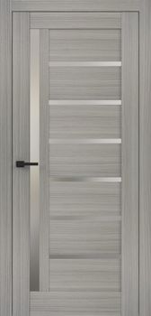 Міжкімнатні двері Брама 16.04 скло сатин/чорне