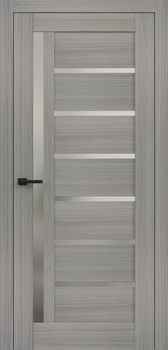 Міжкімнатні двері Брама 16.04 скло сатин/чорне