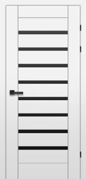 Міжкімнатні двері Брама 18.31 скло сатин/бронза/чорне