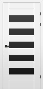 Міжкімнатні двері Брама 18.5 скло сатин/бронза/чорне