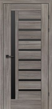 Міжкімнатні двері Брама 19.29 скло сатин/бронза/чорне