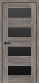 Міжкімнатні двері Брама 19.3 сатин/бронза/чорне