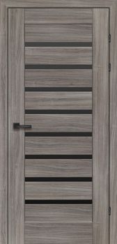 Міжкімнатні двері Брама 19.31 скло сатин/бронза/чорне