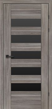 Міжкімнатні двері Брама 19.5 скло сатин/бронза/чорне