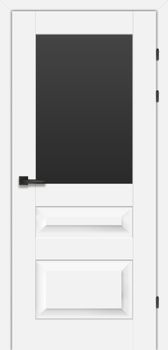 Міжкімнатні двері Брама 19.51 скло сатин/бронза/чорне