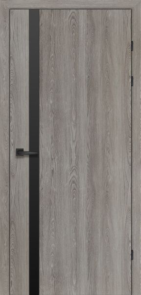 Дуб сірий, чорне скло