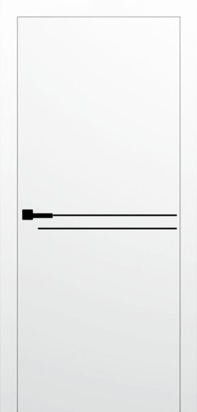 Біла фарба з чорним молдингом