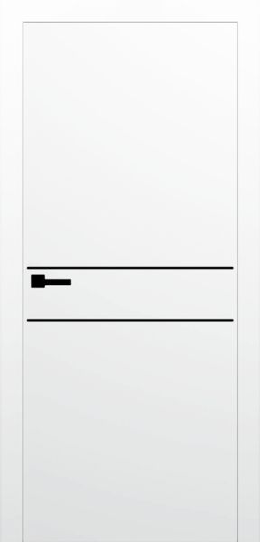 Біла фарба з чорним молдингом