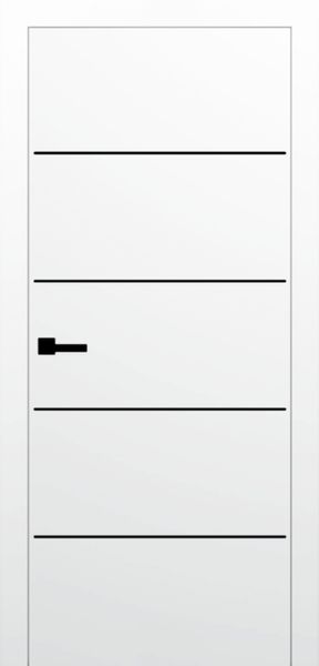 Біла фарба з чорним молдингом