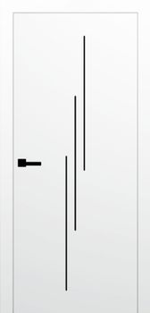 Міжкімнатні двері Брама 7.25 глухі, УФ-фарба, з молдингом