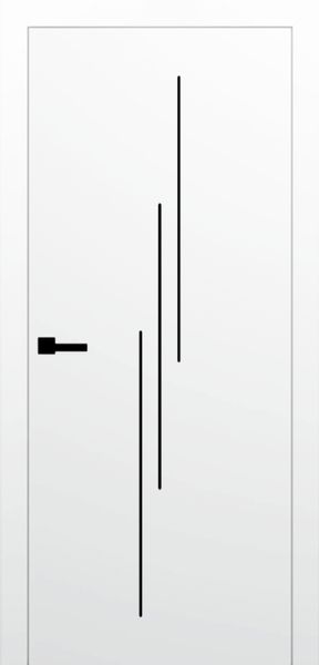 Біла фарба з чорним молдингом