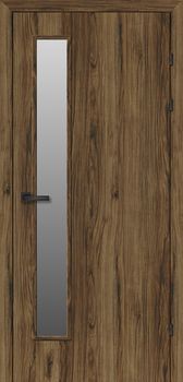 Міжкімнатні двері Брама ПВХ скло сатин 2.2, декор: Дуб катанія