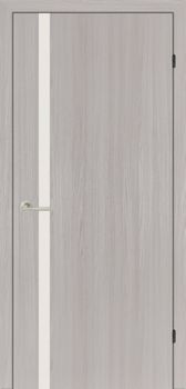 Міжкімнатні двері Брама ПВХ триплекс 15.71, декор: Береза, білий триплекс