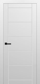 Міжкімнатні двері Брама УФ-фарба з фрезеруванням 7.08, декор: Біла фарба