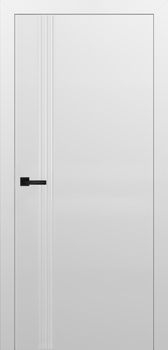 Міжкімнатні двері Брама УФ-фарба з фрезеруванням 7.10, декор: Біла фарба