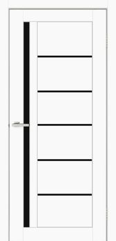 Міжкімнатні двері Europe Doors Англія скло сатин/чорне