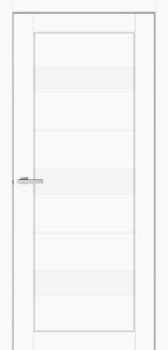 Міжкімнатні двері Europe Doors Данія скло сатин/чорне