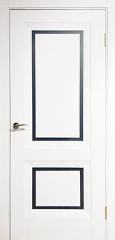 Міжкімнатні двері Europe Doors Греція скло сатин/чорне