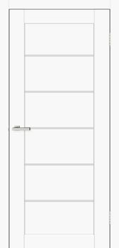 Міжкімнатні двері Europe Doors Іспанія скло сатин/чорне