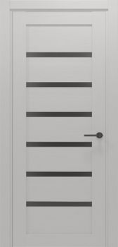 Міжкімнатні двері Gorgania Бескид скло сатин/чорне