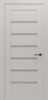 Міжкімнатні двері Gorgania Бескид скло сатин/чорне