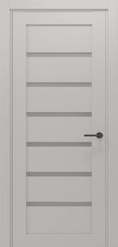 Міжкімнатні двері Gorgania Бескид скло сатин/чорне