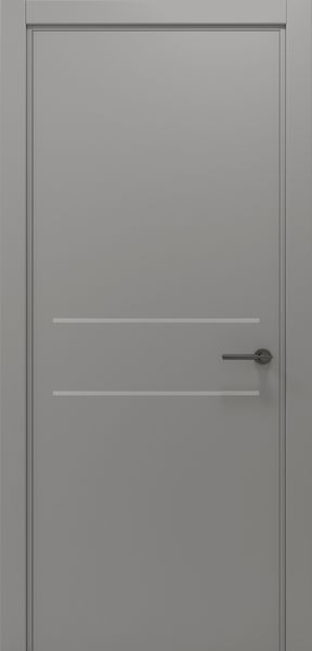 Сірий матовий з сірим молдингом