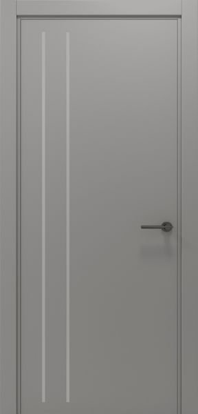 Сірий матовий з сірим молдингом