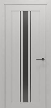 Міжкімнатні двері Gorgania Говерла скло сатин/чорне