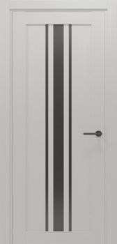 Міжкімнатні двері Gorgania Говерла скло сатин/чорне