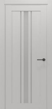 Міжкімнатні двері Gorgania Говерла скло сатин/чорне