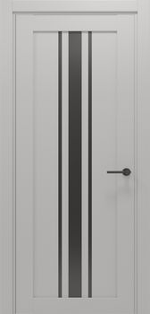 Міжкімнатні двері Gorgania Говерла скло сатин/чорне