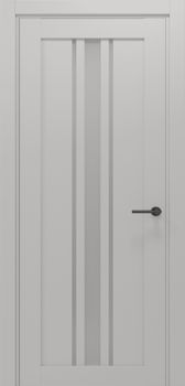 Міжкімнатні двері Gorgania Говерла скло сатин/чорне