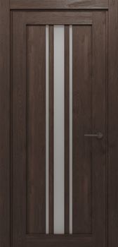 Міжкімнатні двері Gorgania Говерла скло сатин/чорне