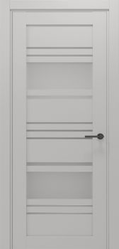 Міжкімнатні двері Gorgania Красія скло сатин/чорне