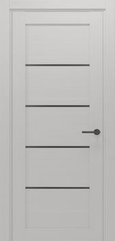 Міжкімнатні двері Gorgania Магура скло сатин/чорне