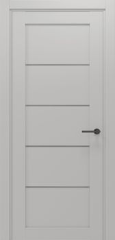 Міжкімнатні двері Gorgania Магура скло сатин/чорне