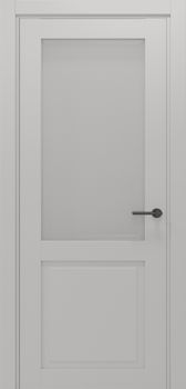 Міжкімнатні двері Gorgania Осій+ скло сатин/чорне