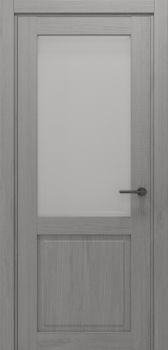 Міжкімнатні двері Gorgania Осій+ скло сатин/чорне