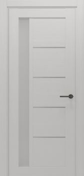 Міжкімнатні двері Gorgania Петрос скло сатин/чорне