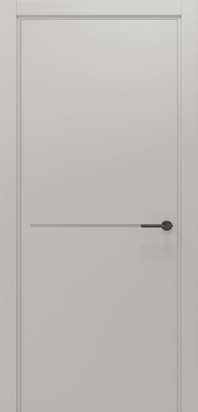 Білий матовий з сірим молдингом