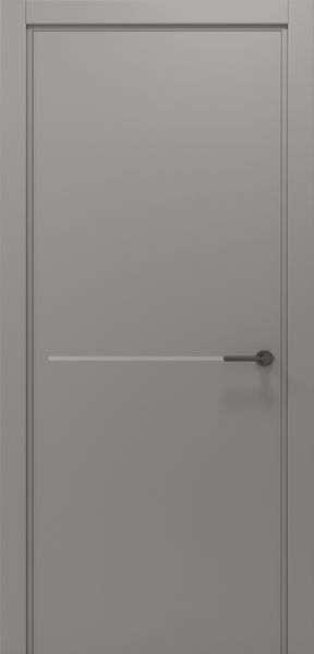 Сірий матовий з сірим молдингом