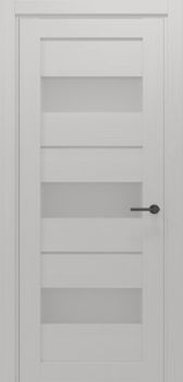 Міжкімнатні двері Gorgania Стіг скло сатин/чорне