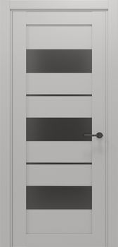 Міжкімнатні двері Gorgania Стіг скло сатин/чорне